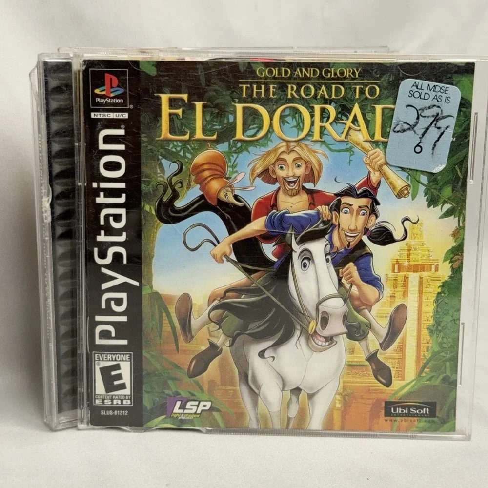 PS1 Gold and Glory The Road to El Dorado PlayStation Complete CIB Tested Fair